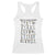 ABCs of Black History Month Racerback Tank Top Black Excellence Pride TS02 White Print Your Wear