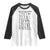 ABCs of Black History Month Raglan Shirt Black Excellence Pride TS02 White Black Print Your Wear