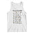 ABCs of Black History Month Tank Top Black Excellence Pride TS02 White Print Your Wear