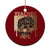 Black Teacher Magic Ceramic Ornament Black History Month Afro Hair Melanin TS02 1pc Red Print Your Wear