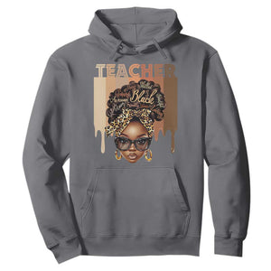 Black Teacher Magic Hoodie Black History Month Afro Hair Melanin TS02 Charcoal Print Your Wear