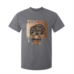 Black Teacher Magic T Shirt For Kid Black History Month Afro Hair Melanin TS02 Charcoal Print Your Wear