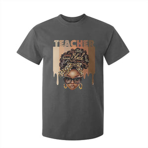 Black Teacher Magic T Shirt For Kid Black History Month Afro Hair Melanin TS02 Dark Heather Print Your Wear
