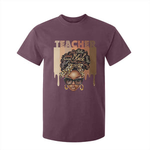 Black Teacher Magic T Shirt For Kid Black History Month Afro Hair Melanin TS02 Maroon Print Your Wear