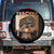 Black Teacher Magic Spare Tire Cover Black History Month Afro Hair Melanin TS02 No hole Black Print Your Wear