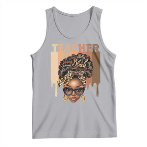 Black Teacher Magic Tank Top Black History Month Afro Hair Melanin TS02 Athletic Heather Print Your Wear