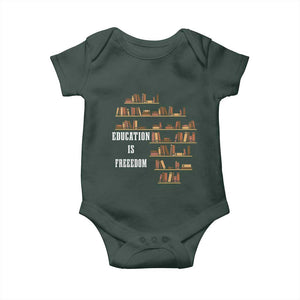 Black History Education Is Freedom Baby Onesie African Roots Africa Map TS02 Print Your Wear