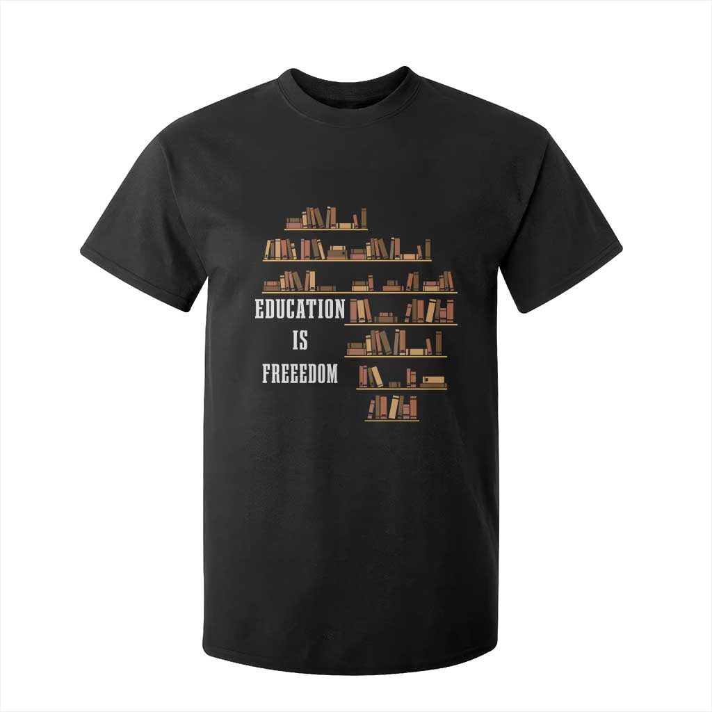 Black History Education Is Freedom T Shirt For Kid African Roots Africa Map TS02 Black Print Your Wear