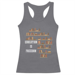 Black History Education Is Freedom Racerback Tank Top African Roots Africa Map TS02 Charcoal Print Your Wear