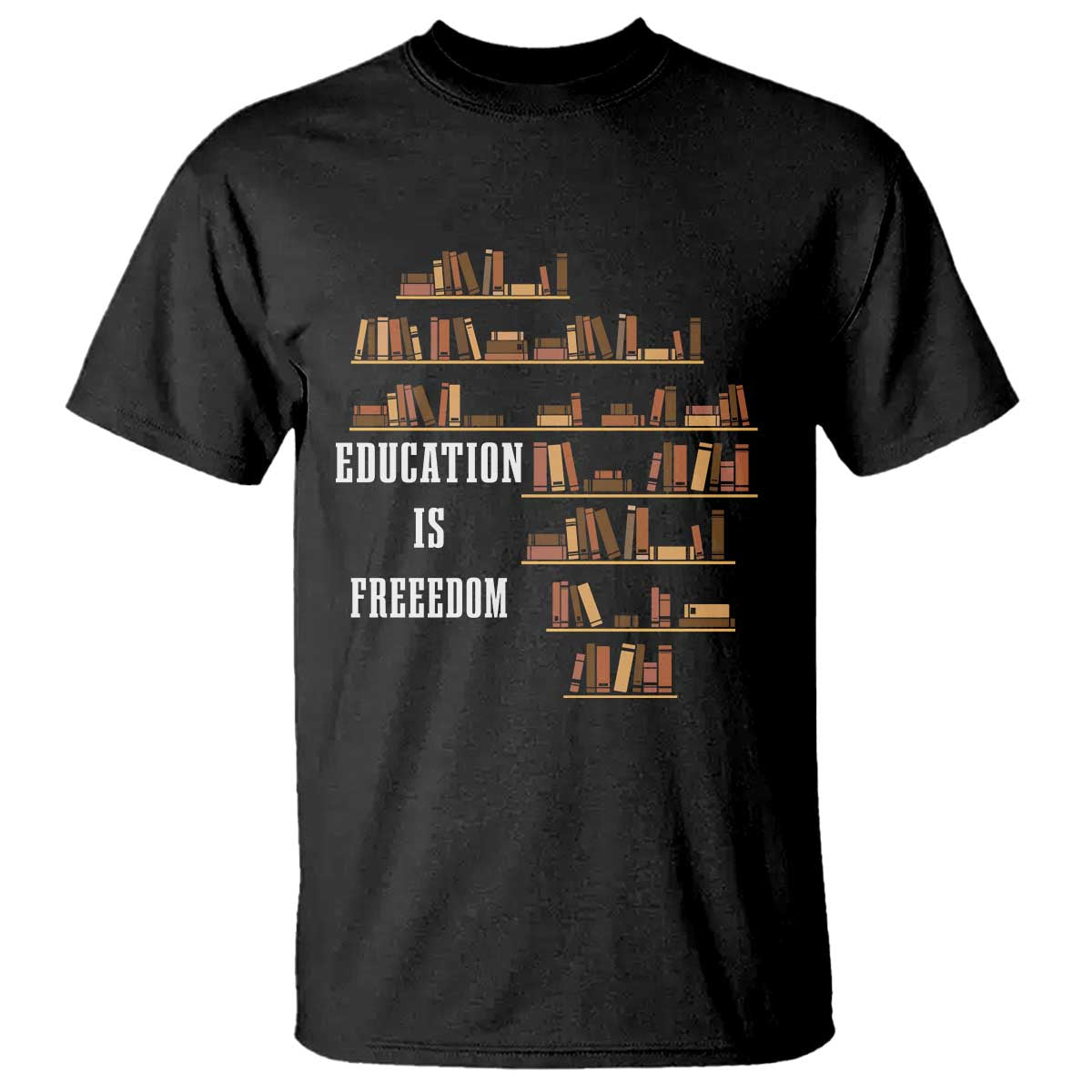 Black History Education Is Freedom T Shirt African Roots Africa Map TS02 Black Print Your Wear