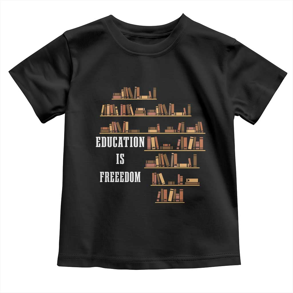 Black History Education Is Freedom Toddler T Shirt African Roots Africa Map TS02 Black Print Your Wear