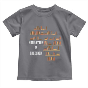 Black History Education Is Freedom Toddler T Shirt African Roots Africa Map TS02 Charcoal Print Your Wear