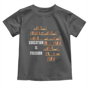 Black History Education Is Freedom Toddler T Shirt African Roots Africa Map TS02 Dark Heather Print Your Wear