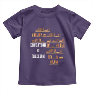 Black History Education Is Freedom Toddler T Shirt African Roots Africa Map TS02 Purple Print Your Wear