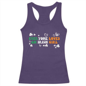 Funny Irish Women Racerback Tank Top Everyone Loves An Irish Girl St Patricks Day TS02 Purple Print Your Wear