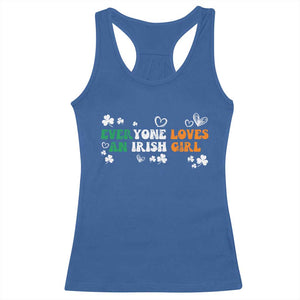 Funny Irish Women Racerback Tank Top Everyone Loves An Irish Girl St Patricks Day TS02 Royal Blue Print Your Wear