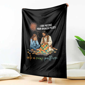 I Am Piecing Your Broken Pieces Christian Healing Throw Blanket Jesus Comfort Faith Restoration Inspirational Gift TS02 Print Your Wear
