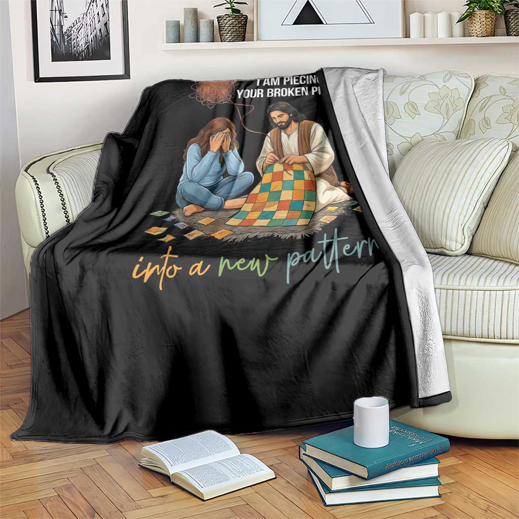 I Am Piecing Your Broken Pieces Christian Healing Throw Blanket Jesus Comfort Faith Restoration Inspirational Gift TS02 Print Your Wear