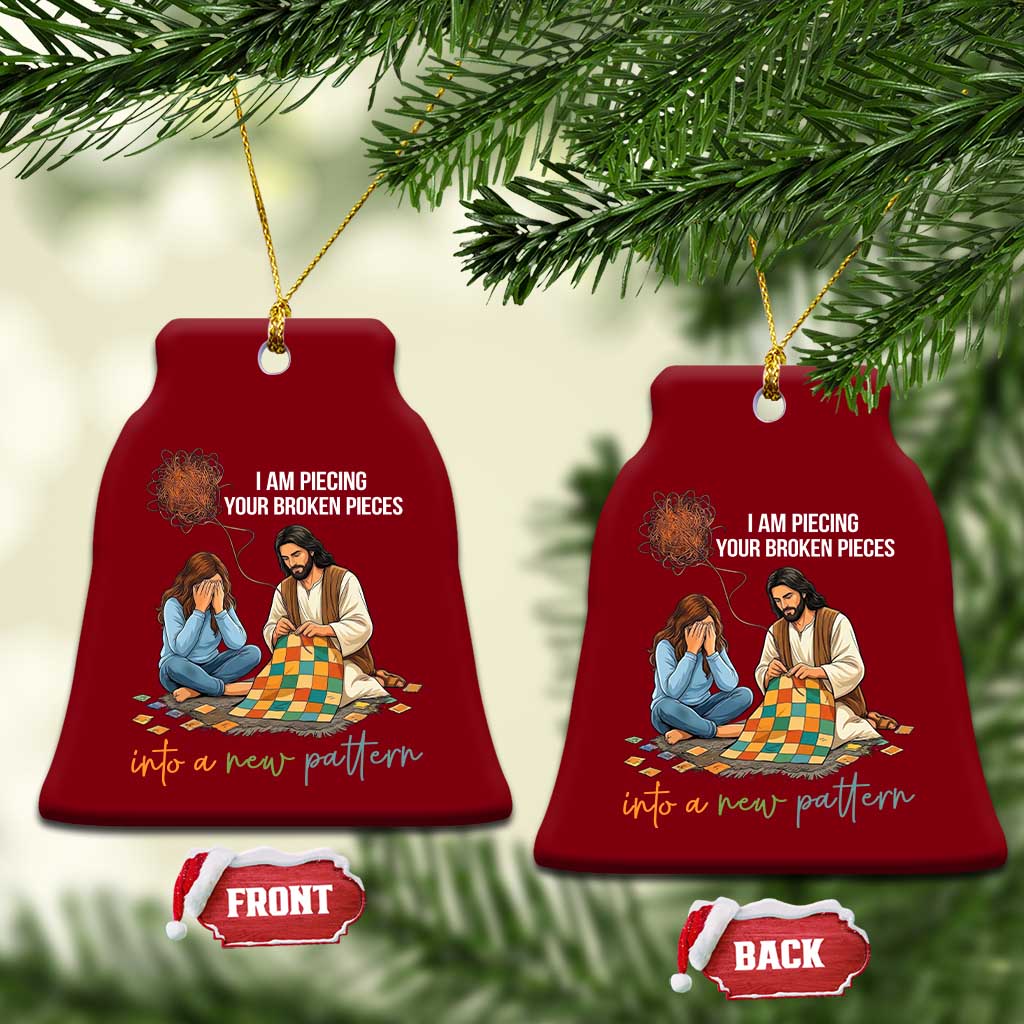 I Am Piecing Your Broken Pieces Christian Healing Ceramic Ornament Jesus Comfort Faith Restoration Inspirational Gift TS02 Print Your Wear