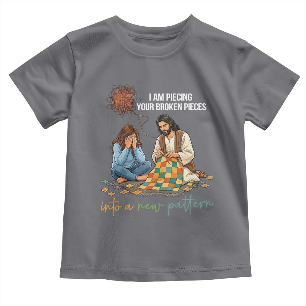 I Am Piecing Your Broken Pieces Christian Healing Toddler T Shirt Jesus Comfort Faith Restoration Inspirational Gift TS02 Charcoal Print Your Wear
