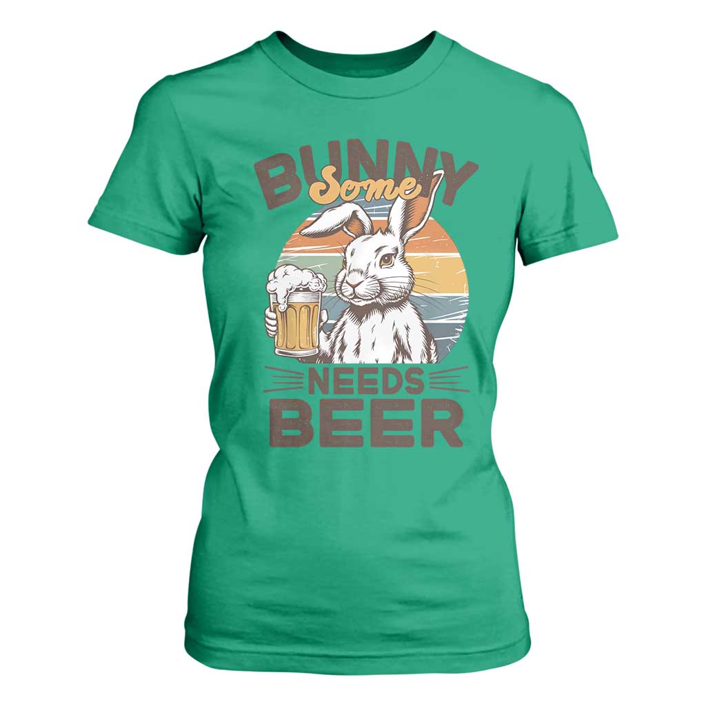 Some Bunny Needs Beer Funny Easter Drinking Humor T Shirt For Women Retro Rabbit Beer Lover Gift TS02 Irish Green Print Your Wear