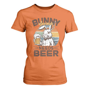 Some Bunny Needs Beer Funny Easter Drinking Humor T Shirt For Women Retro Rabbit Beer Lover Gift TS02 Orange Print Your Wear