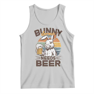 Some Bunny Needs Beer Funny Easter Drinking Humor Tank Top Retro Rabbit Beer Lover Gift TS02 Ash Print Your Wear