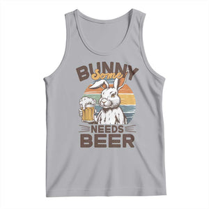 Some Bunny Needs Beer Funny Easter Drinking Humor Tank Top Retro Rabbit Beer Lover Gift TS02 Athletic Heather Print Your Wear