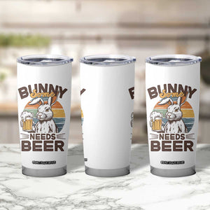 Some Bunny Needs Beer Funny Easter Drinking Humor Tumbler Cup Retro Rabbit Beer Lover Gift TS02 Print Your Wear