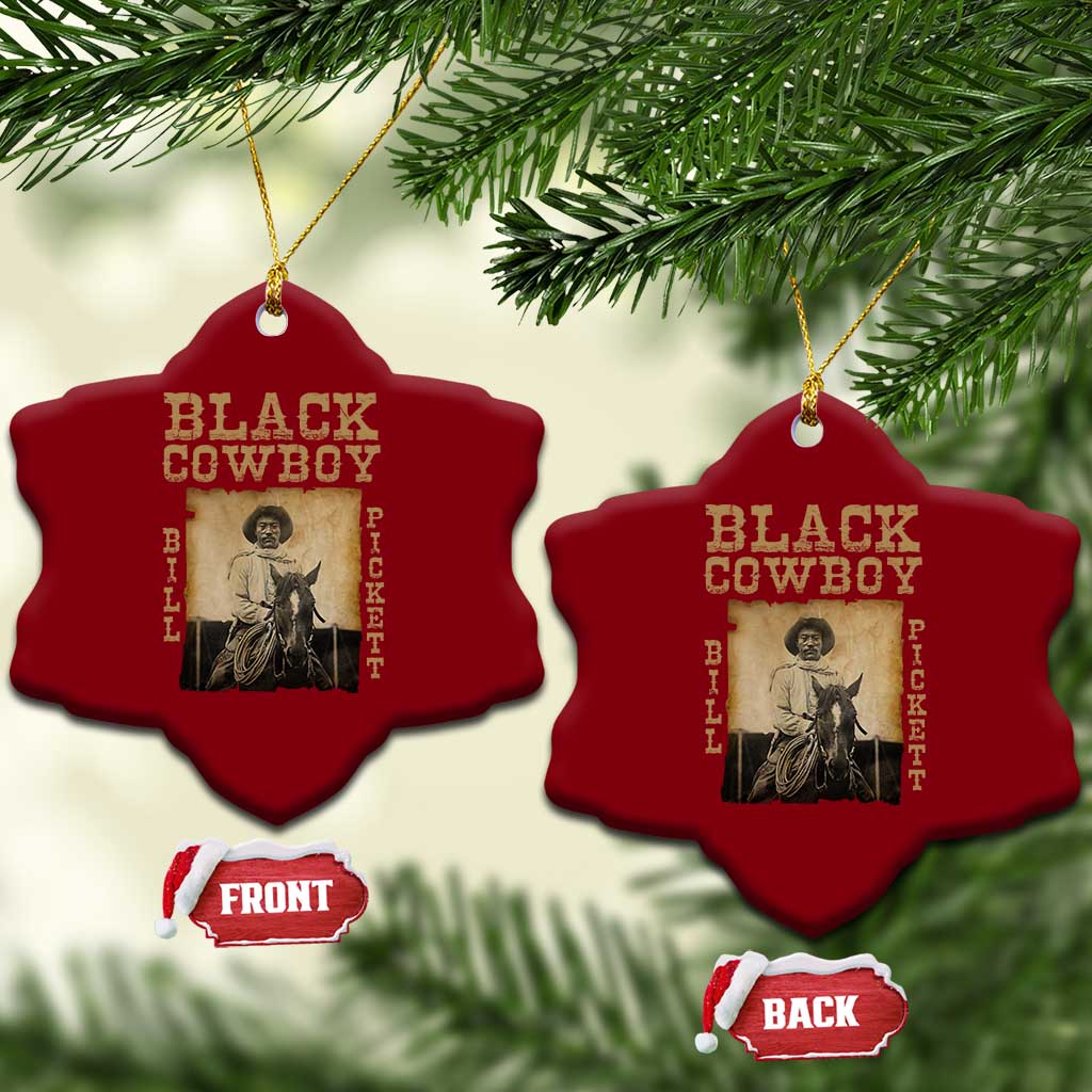 Bill Pickett Ceramic Ornament Black Cowboy Western Legend Vintage TS02 Print Your Wear