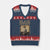 Bill Pickett V-Neck Knit Sweater Vest Black Cowboy Western Legend Vintage TS02 Navy Red Print Your Wear