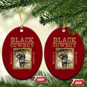 Isom Dart Ceramic Ornament Black Cowboy Western Legend Vintage TS02 Print Your Wear
