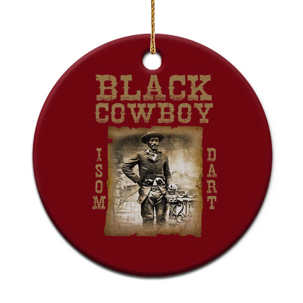 Isom Dart Ceramic Ornament Black Cowboy Western Legend Vintage TS02 1pc Red Print Your Wear