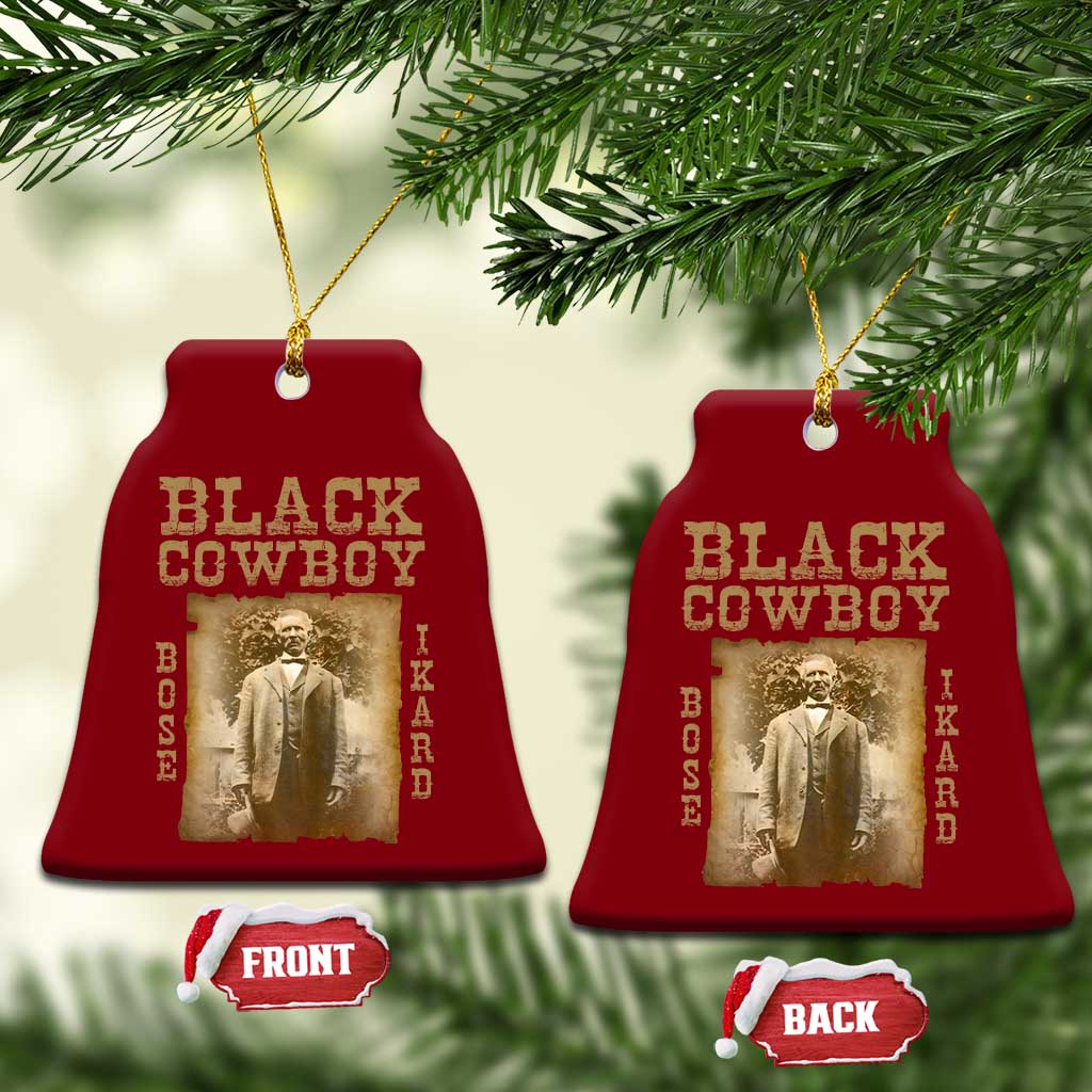 Bose Ikard Ceramic Ornament Black Cowboy Western Legend Vintage TS02 Print Your Wear