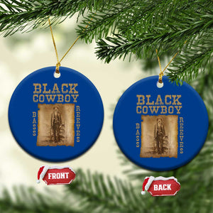 Bass Reeves Ceramic Ornament Black Cowboy Western Legend Vintage TS02 1pc Blue Print Your Wear