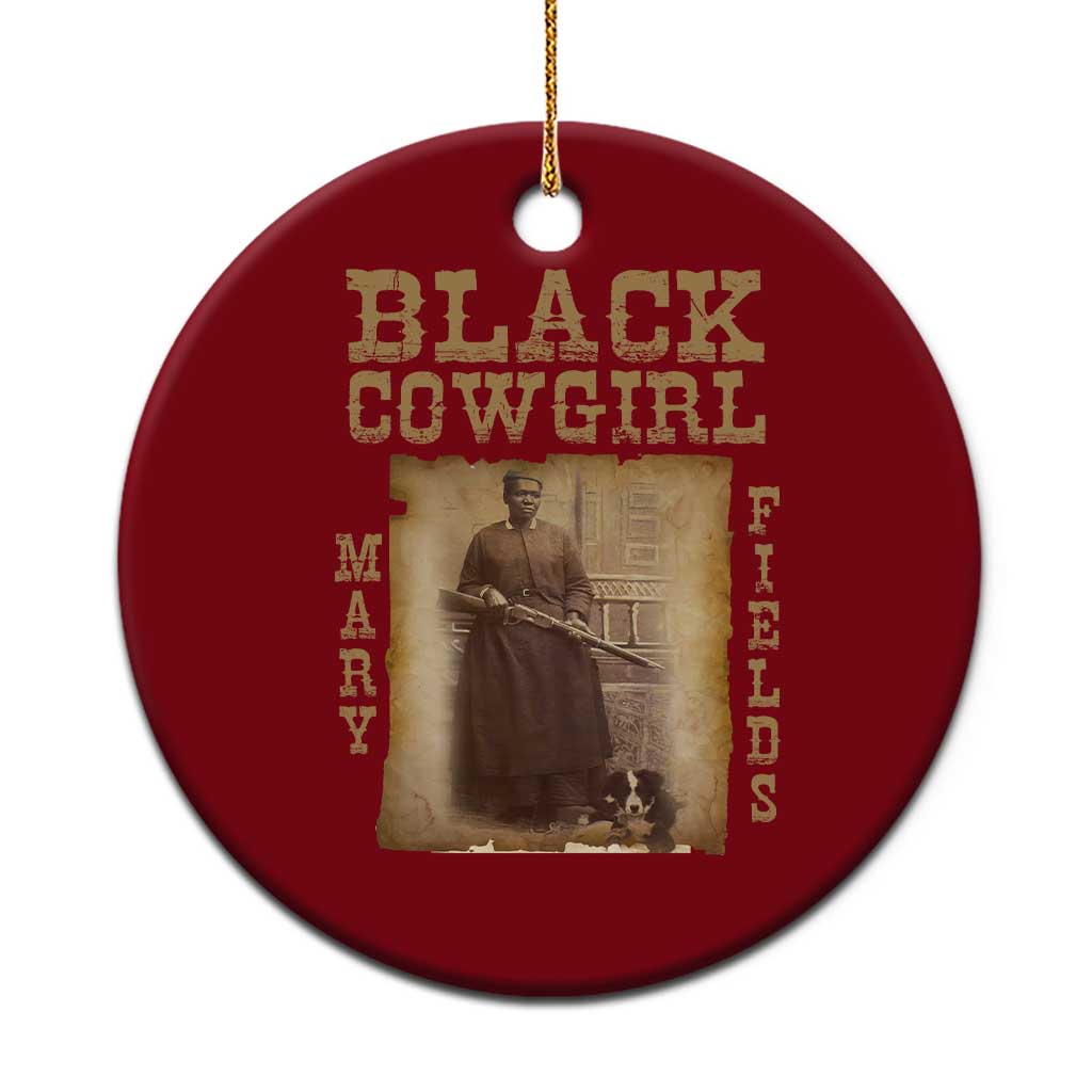 Mary Fields Ceramic Ornament Black Cowgirl Pioneer Western Legend Vintage TS02 1pc Red Print Your Wear