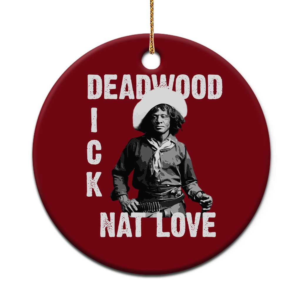 Nat Love Ceramic Ornament Deadwood Dick Black Cowboy Western Legend Vintage TS02 1pc Red Print Your Wear