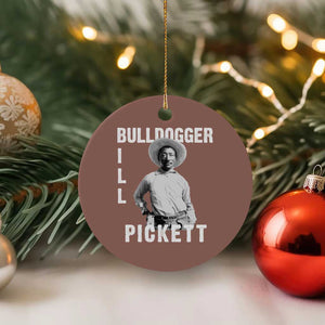Bill Pickett Ceramic Ornament Bulldogger Black Cowboy Western Legend Vintage TS02 1pc Mocha Print Your Wear