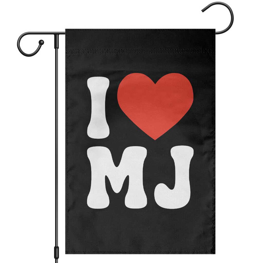 I Heart MJ Classic Graphic Tribute Garden Flag Love Pop Legend Iconic Culture Music Fan Favor TS02 Black Print Your Wear