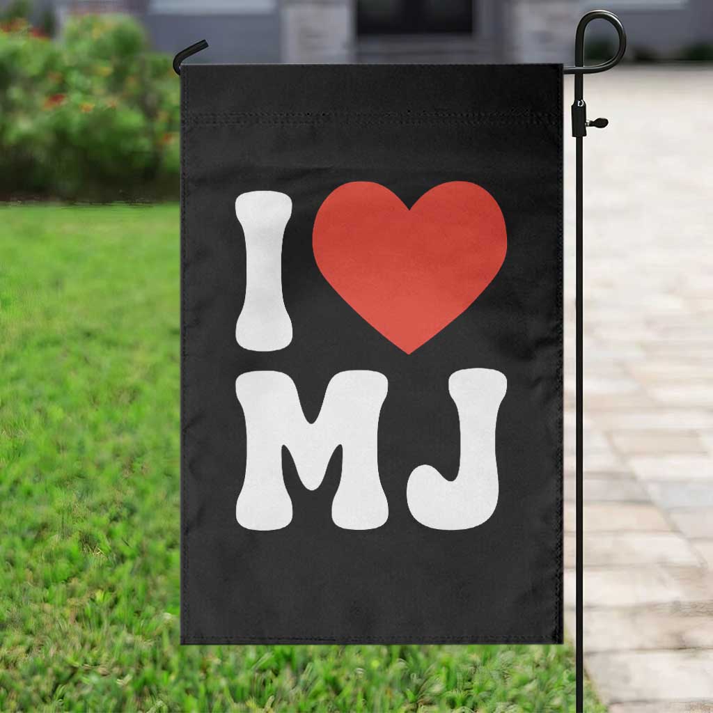 I Heart MJ Classic Graphic Tribute Garden Flag Love Pop Legend Iconic Culture Music Fan Favor TS02 Print Your Wear