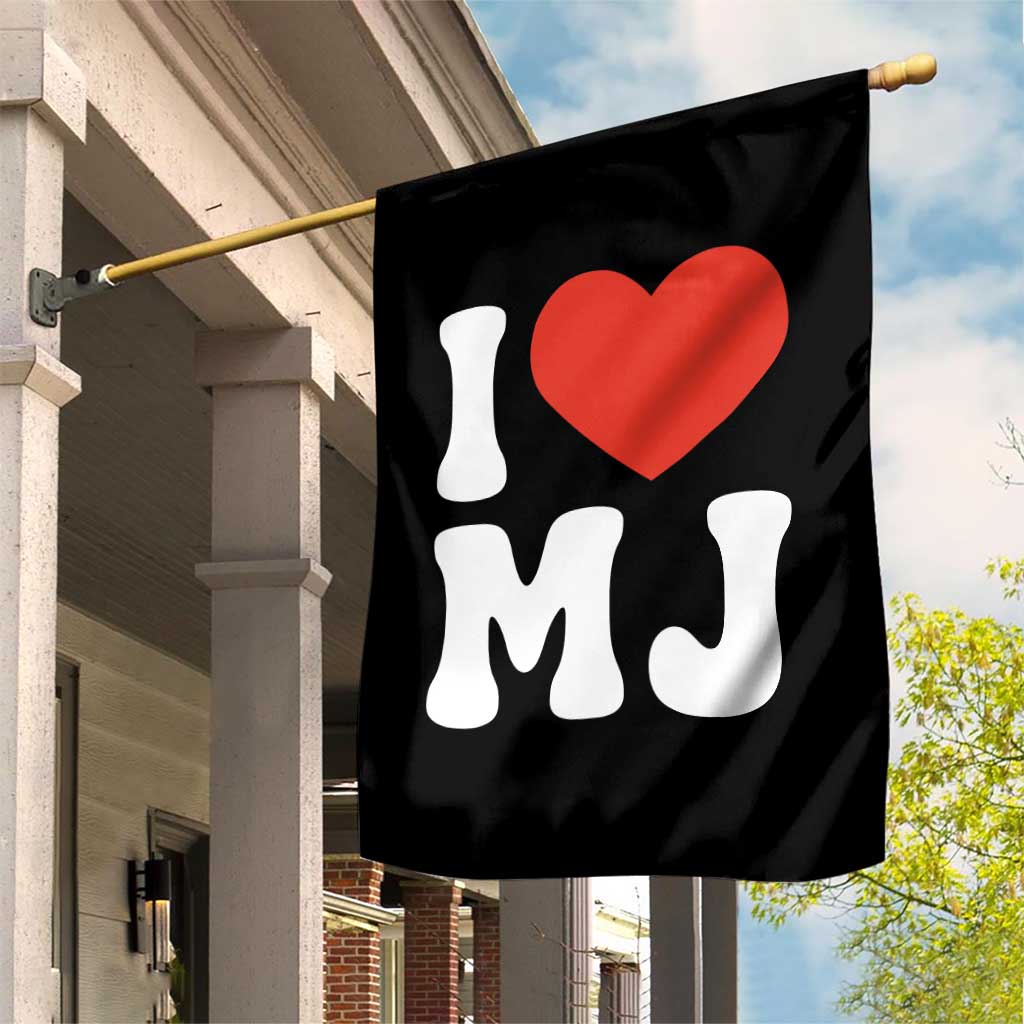 I Heart MJ Classic Graphic Tribute Garden Flag Love Pop Legend Iconic Culture Music Fan Favor TS02 Print Your Wear