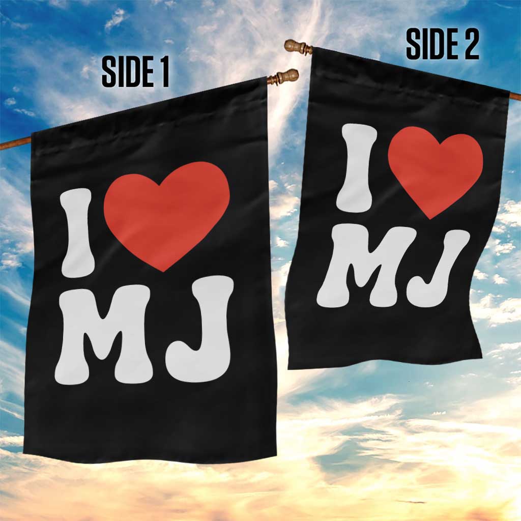 I Heart MJ Classic Graphic Tribute Garden Flag Love Pop Legend Iconic Culture Music Fan Favor TS02 Print Your Wear