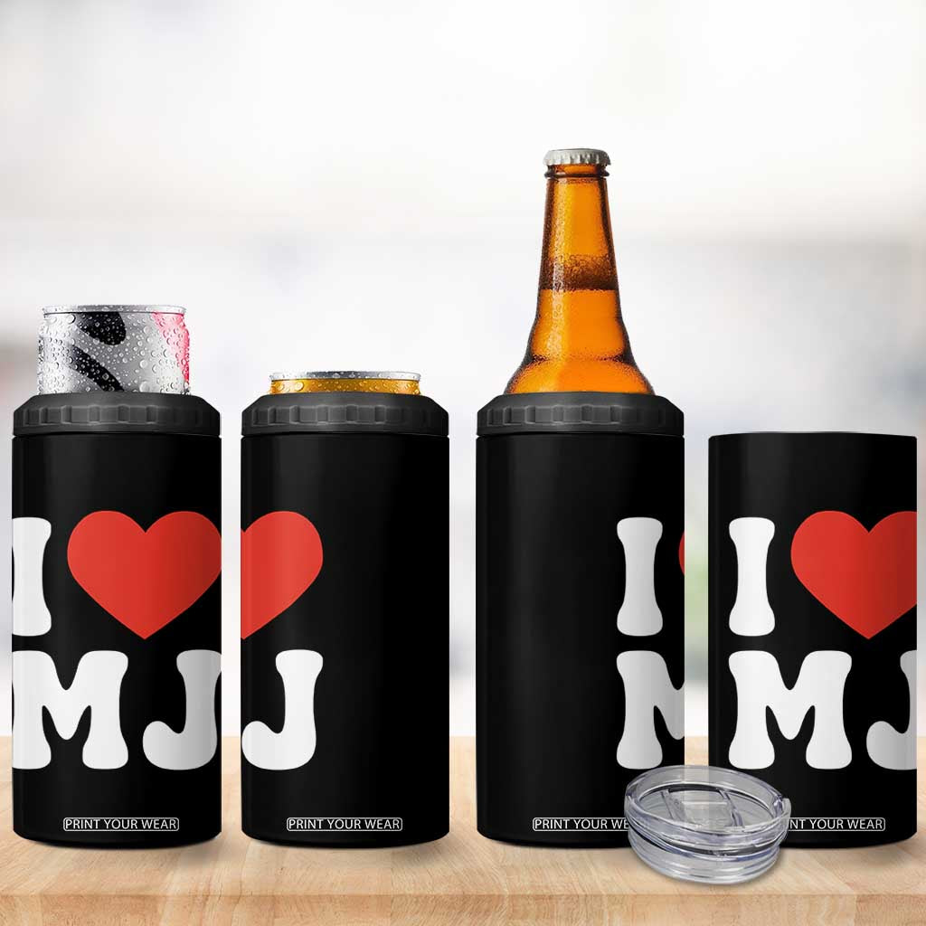 I Heart MJ Classic Graphic Tribute 4 in 1 Can Cooler Tumbler Love Pop Legend Iconic Culture Music Fan Favor TS02 Print Your Wear