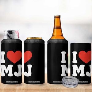 I Heart MJ Classic Graphic Tribute 4 in 1 Can Cooler Tumbler Love Pop Legend Iconic Culture Music Fan Favor TS02 Print Your Wear