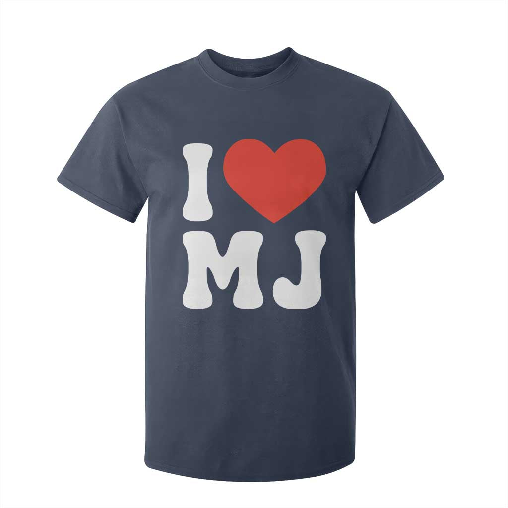 I Heart MJ Classic Graphic Tribute T Shirt For Kid Love Pop Legend Iconic Culture Music Fan Favor TS02 Navy Print Your Wear