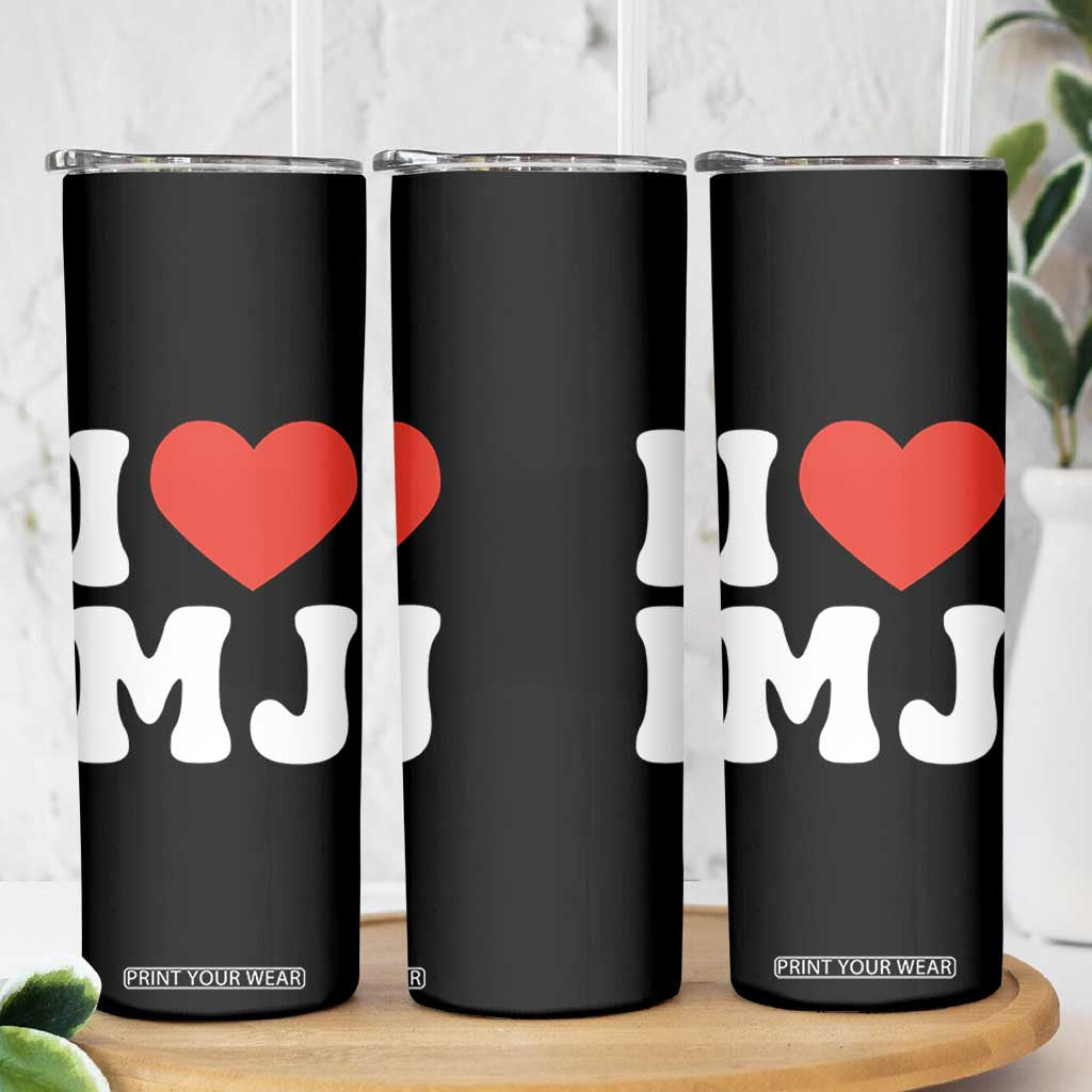 I Heart MJ Classic Graphic Tribute Skinny Tumbler Love Pop Legend Iconic Culture Music Fan Favor TS02 Print Your Wear