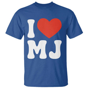 I Heart MJ Classic Graphic Tribute T Shirt Love Pop Legend Iconic Culture Music Fan Favor TS02 Royal Blue Print Your Wear