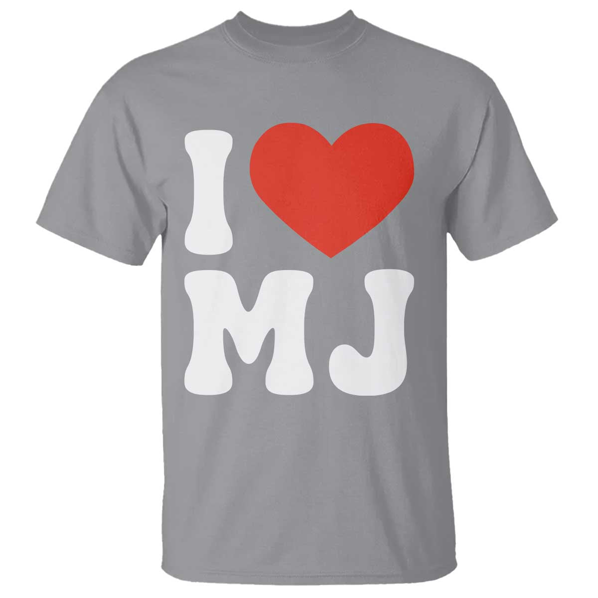 I Heart MJ Classic Graphic Tribute T Shirt Love Pop Legend Iconic Culture Music Fan Favor TS02 Sport Gray Print Your Wear