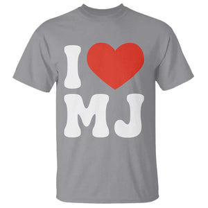 I Heart MJ Classic Graphic Tribute T Shirt Love Pop Legend Iconic Culture Music Fan Favor TS02 Sport Gray Print Your Wear