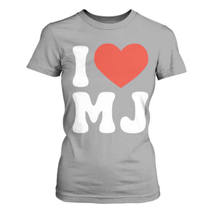 I Heart MJ Classic Graphic Tribute T Shirt For Women Love Pop Legend Iconic Culture Music Fan Favor TS02 Sport Gray Print Your Wear